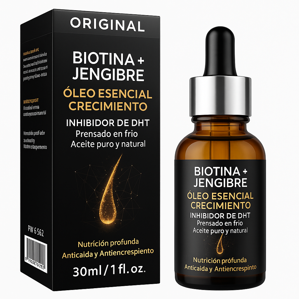 Aceite Esencial de Biotina y Jengibre
